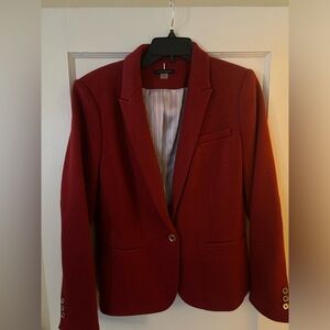 Tommy Hilfiger blazer with elbow pads red size 10